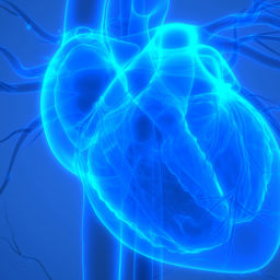 blue heart diagram