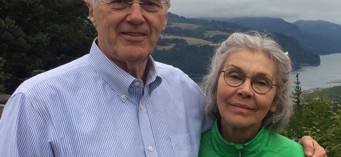 Gene Albrecht with Paula at Columbia Gorge