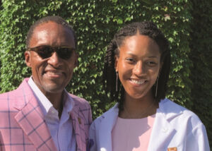 Peter McCauley, MD’86, and his daughter Leslie McCauley