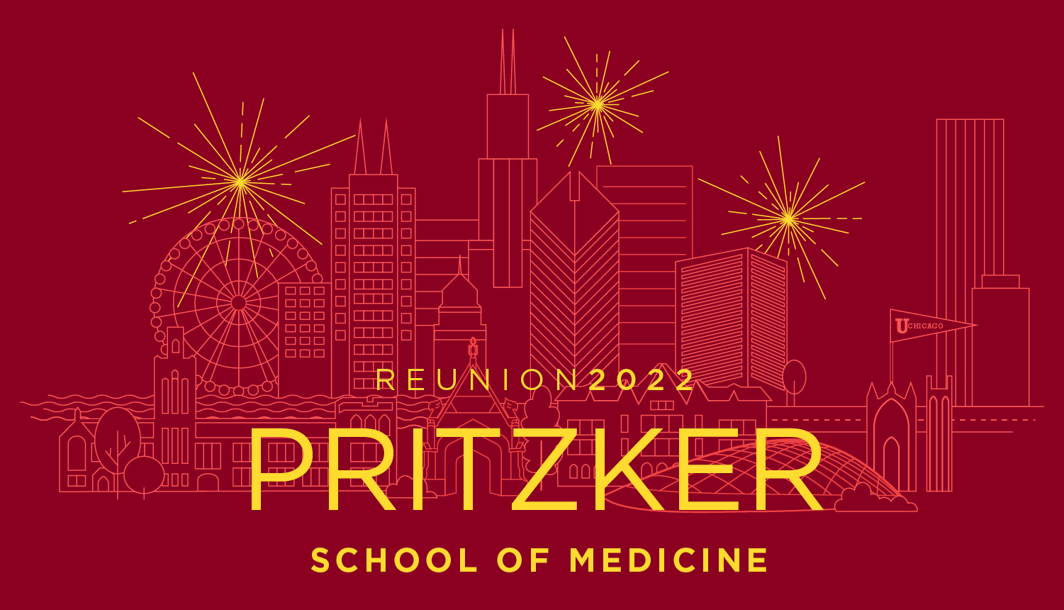 Chicago illustration - Reunion 2022 Pritzker School of Medicine