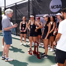Dr. Hainline at the NCAA Tennis Championships